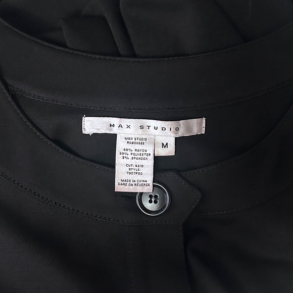 Max Studio Rayon Blend Dress Tunic Button Front EUC - Picture 13 of 15